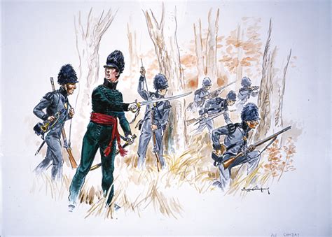 Canadian Fencible Light Company At The Battle Of The Chateauguay War