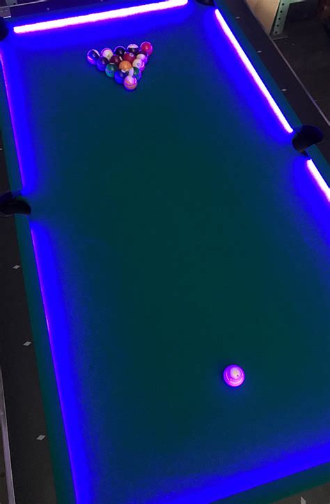 Pool players are particular about their lighting, and with good reason. LED Pool Table Arcade Game - Glow Game Rental San Francisco