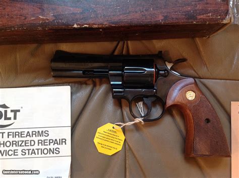 Colt Python 357 Magnum 4 Blue New Unfired Unturned In Box Mfg 1975