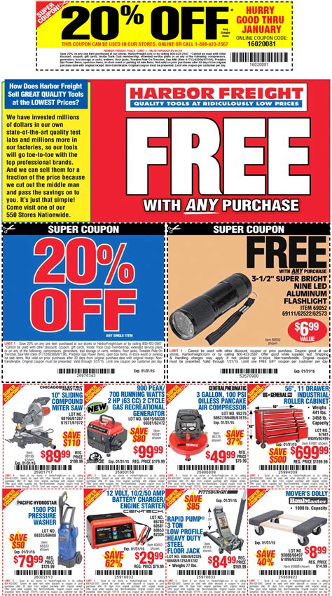 Printable harbor freight free coupons 2021. Harbor Freight August 2020 Coupons and Promo Codes 🛒