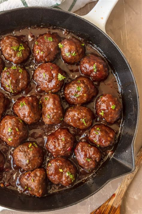 Cocktail Meatballs Recipe Sweet And Spicy Cranberry Meatballs Heading