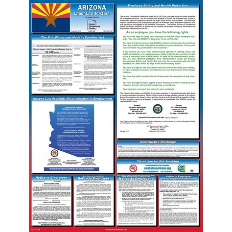 Arizona Labor Law Posters 2019 Poster Compliance Center Free