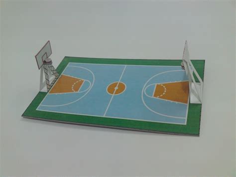 Basketball Court Como Hacer Maquetas Cancha De Baloncesto Ideas De