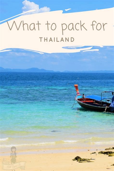 Lets Make A List Thailand Packing List What To Pack For Thailand