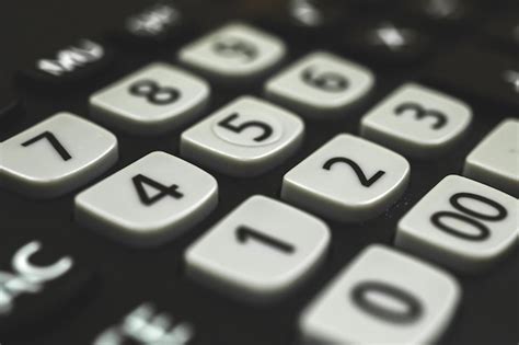 Premium Photo Calculator Keyboard Close Up Photo Macro