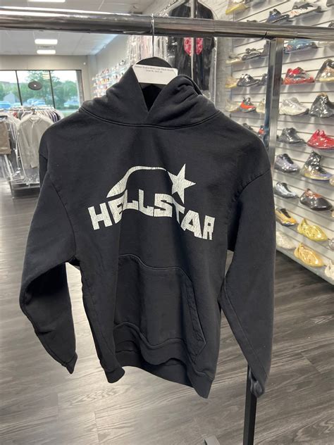 Hellstar Hellstar Studios Basic Logo Black Hoodie Grailed