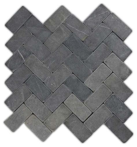 Black Slate Mosaic Tile Slate Wall