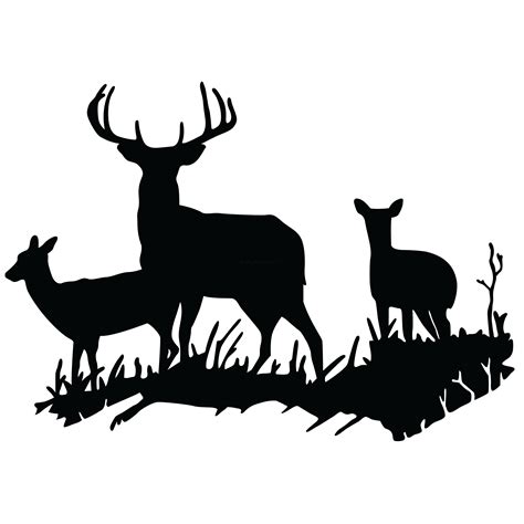 Deer Scene Silhouette At Getdrawings Free Download
