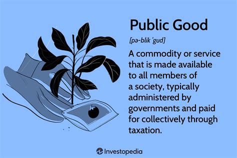 What Are Public Goods Definition How They Work And Example Goods