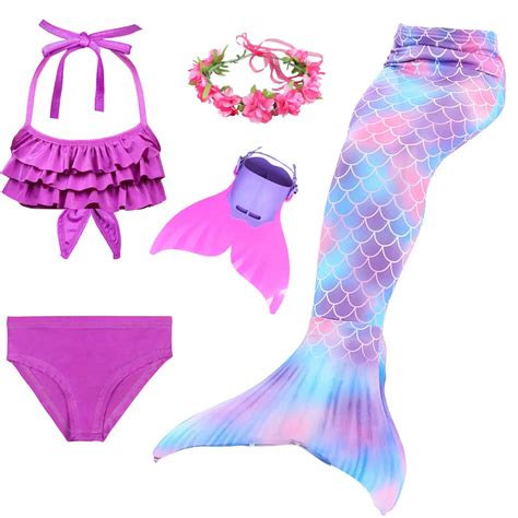 2019 Swimming Mermaid Tail For Girls Swimming Bating Suit Mermaid