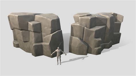 Stylized Cliff Faces 3d Model By Luukezor A2545c4 Sketchfab