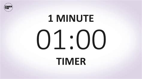1 Minute Timer Stopwatch Youtube