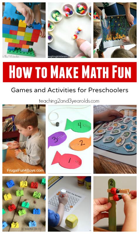 How To Make Math Fun Teaching 2 And 3 Year Olds Fun Activities For