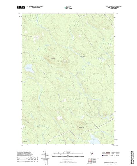 Mytopo Porcupine Mountain Maine Usgs Quad Topo Map