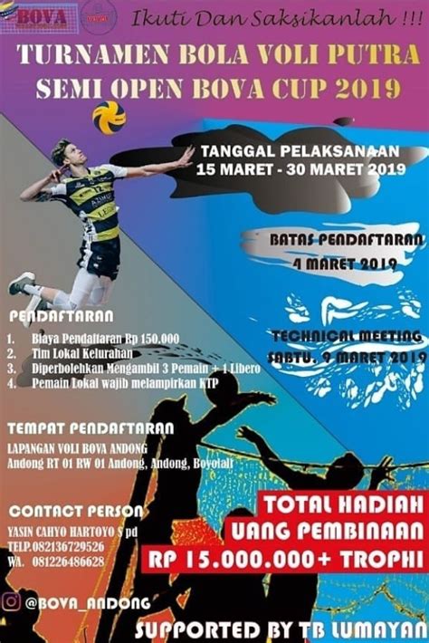 Teknik dasar permaianan bola voli. Poster Bola Voli - Kustomisasi Templat Poster Bola Voli ...