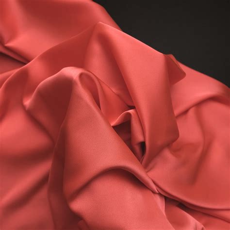Scarlet Silk Satin Fabric By The Meter Lingerie And Dress Etsy