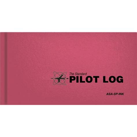 Standard Pilot Logbooks The Standard Pilot Logbook Pink The