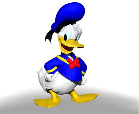 Donald Duck Character Cg Ztl Sculpt 3d Model Cgtrader