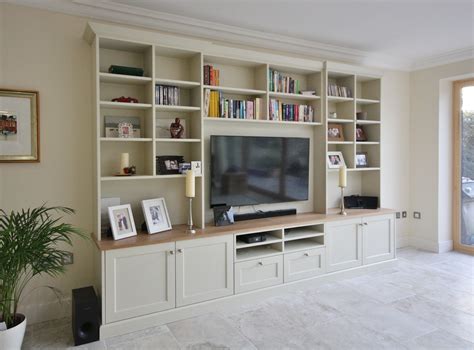 Enigma Design Hand Painted Tv Unit Bookshelves In Living Room