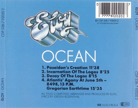 Classic Rock Covers Database Eloy Ocean 1977