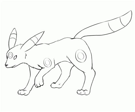 Umbreon Pokemon Coloring Pages Printable Free Pokemon Coloring Pages