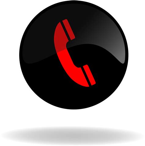 Call Call Button Black And Red Png Image Clipart Full Size Clipart