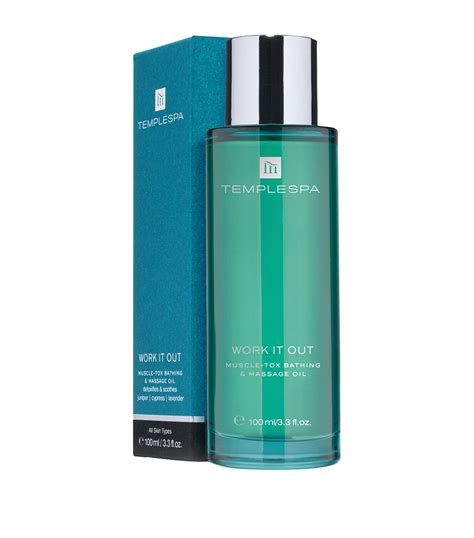 Templespa Work It Out Bath And Massage Oil 100ml Harrods Us