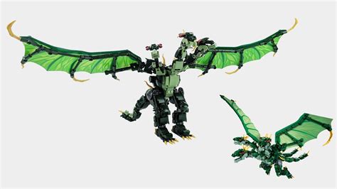 King Ghidorah Blocks Set Speed Build Step By Step Compatible Lego