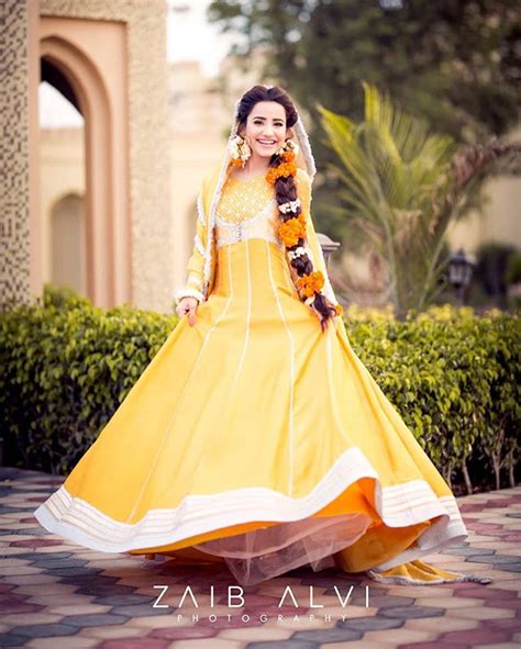 Stunning Bride To Be In A Yellow Anarkali Suit 📸 Zainab Alvi