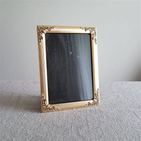 5 X 7 Gold Metal Picture Frame W Ornate Corner Etsy Canada Metal