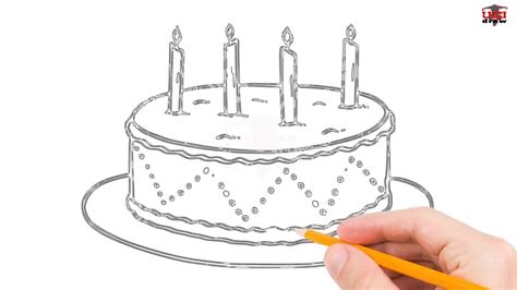 Birthday Cake Drawing Step By Step At Explore