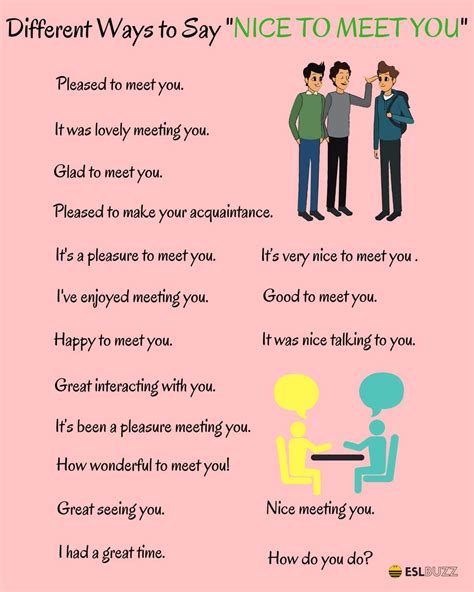 50 Different Ways To Say Nice To Meet You Making A Good Impression