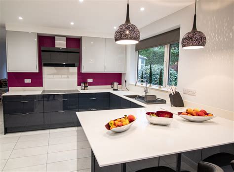 Bright And Modern Gloss Kitchen Coventry Noble Kitchens