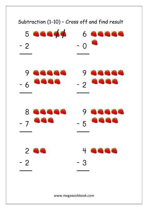 Subtraction To 20 Worksheet