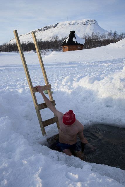 Ice Swimming In Finland Finland Finnish Sauna Lapland