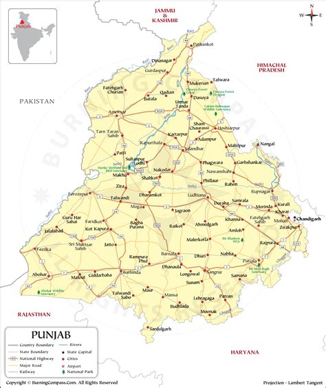 Punjab Map Hd