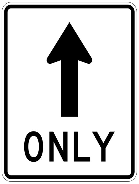 One Way Sign Clip Art