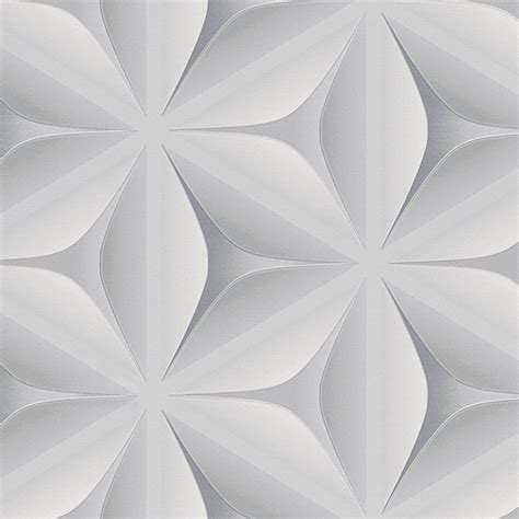 As Creation Abstract Star Leaf Pattern Embossed Non Woven 3d Effect