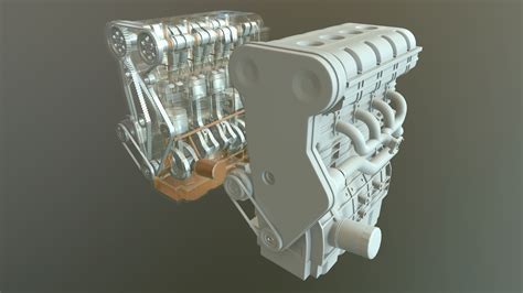 3d Motor Engine Model