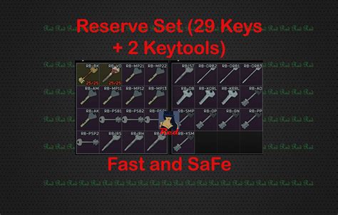 29 Reserve Keys Keytools 206879163 Odealo