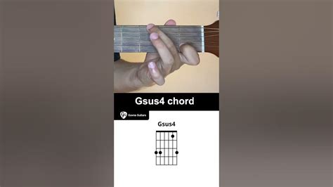How To Play The Gsus4 Chord On Guitar Guvna Guitar Youtube