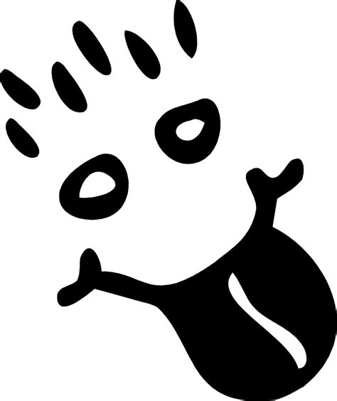 Silly Face Clip Art Black And White