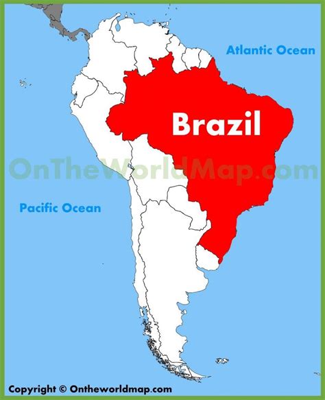 Mapa Brasil Na America Do Sul