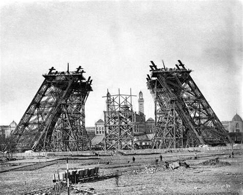 The Eiffel Tower Under Construction Paris 1887 88 Matthews Island