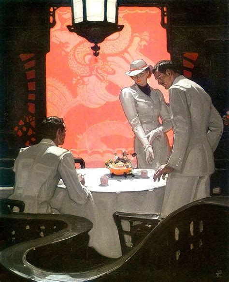 Confrontation In A Chinese Tea Room Mead Schaeffer 1937 [814 X 1000] R Artporn