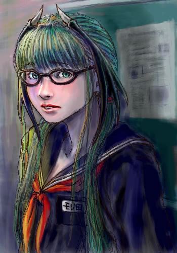 inomoto hiro morrigan aensland capcom vampire game lowres demon girl glasses head wings