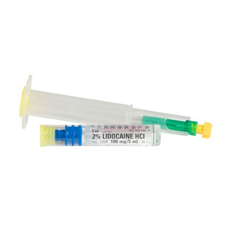 Lidocaine 2 20mgml 5ml Lifeshield® Abboject® Syringe With Male Luer