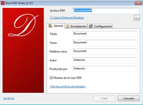 La licencia mencionada encima del botón de descarga es sólo una indicación. Doro PDF Writer 2.13 - Descargar para PC Gratis