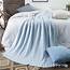 Blue Throws And Blankets Printed Throw Knitted Blanket Large 130x180cm 