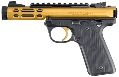 Ruger Mark Iv 2245 Lite Semi Automatic Pistol 22 Lr 44 Threaded